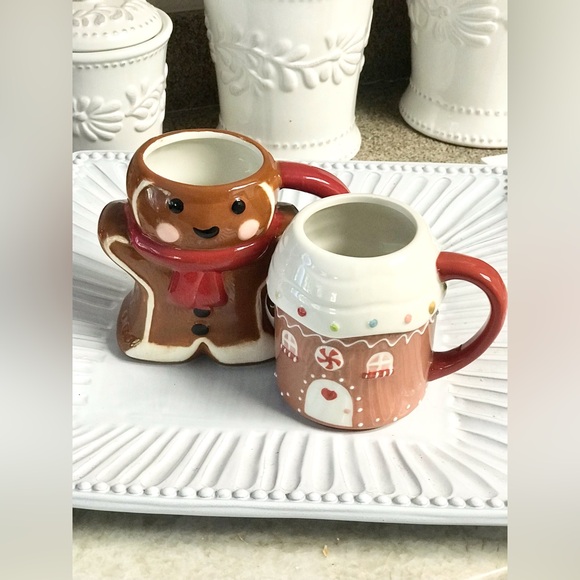 2 NEW Target Wondershop Threshold Gingerbread Man & Gingerbread House Mug Set ๐๐ - Picture 16 of 16